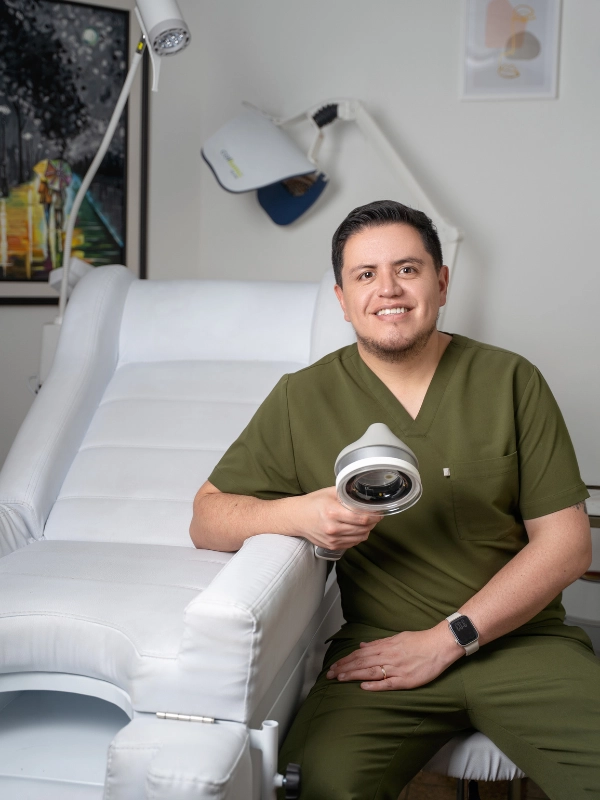 Dr. David Lucero, dermatólogo en Quito para valoración y tratamiento de acné